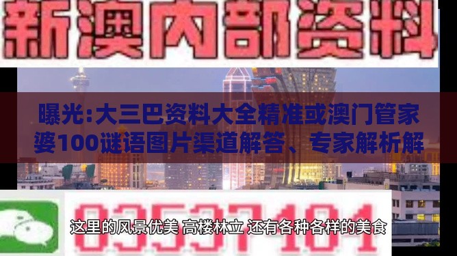 曝光:大三巴资料大全精准或澳门管家婆100谜语图片渠道解答、专家解析解释与落实-提防虚假造势