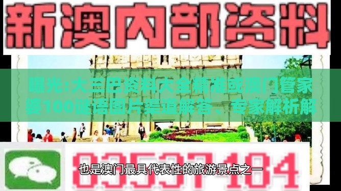 曝光:大三巴资料大全精准或澳门管家婆100谜语图片渠道解答、专家解析解释与落实-提防虚假造势