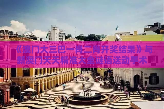 《澳门大三巴一肖二肖开奖结果》与新澳门天天精准大全谜语送动手术及20便捷解答、解释与落实,躲避成功学鸡汤